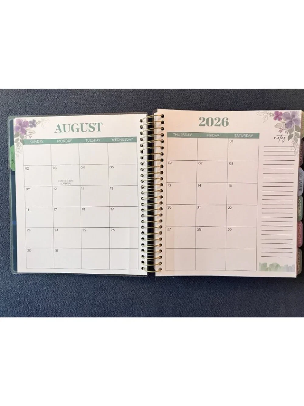 17 Month Daily Month Planner Scripture Phil 4:4 Blue Weekly Planning 2026-27 NEW